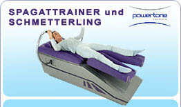 Spagattrainer und Schmetterling